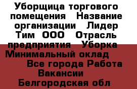 Уборщица торгового помещения › Название организации ­ Лидер Тим, ООО › Отрасль предприятия ­ Уборка › Минимальный оклад ­ 28 900 - Все города Работа » Вакансии   . Белгородская обл.